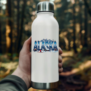 Alaska Wilderness Sticker Winter Cabin Landscape