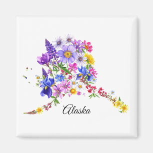 Alaska Wildflowers Magnet