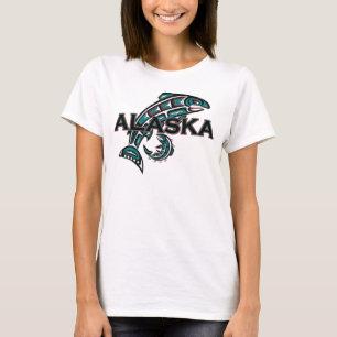 Alaska with Salmon  T-Shirt