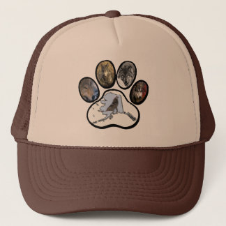 Alaska Wolf Paw Trucker Hat