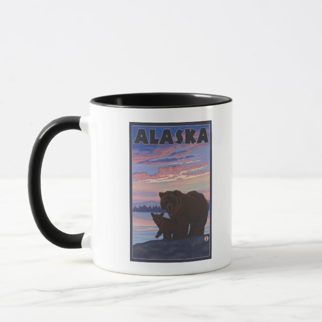 AlaskaBear and Cub Mug (Left)