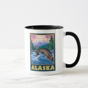 AlaskaFly Fishing Scene Mug