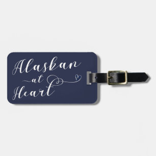 Alaskan At Heart Luggage Tag Template, Alaska