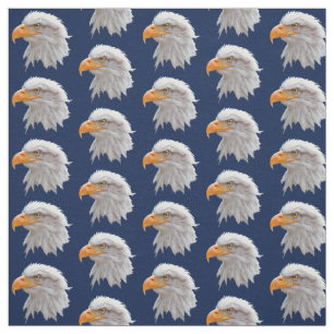 Alaskan Bald Eagle Fabric (Navy)