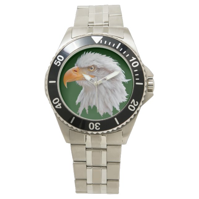 Alaskan Bald Eagle Watch (Dark Green) (Front)