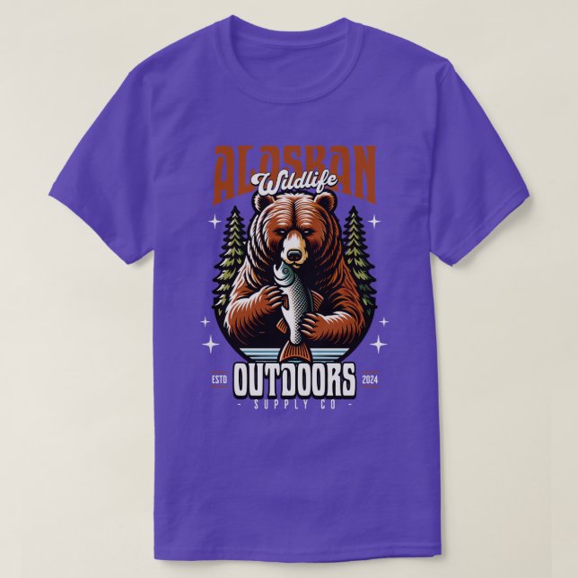 Alaskan Bear Wildlife TShirt (Design Front)