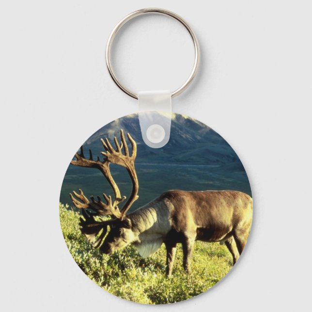 Alaskan Caribou Key Ring (Front)