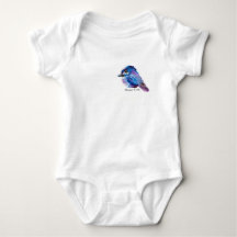 Alaskan Chick customised One-piece Baby Bodysuit