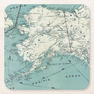 Alaskan Coastal Map Coasters
