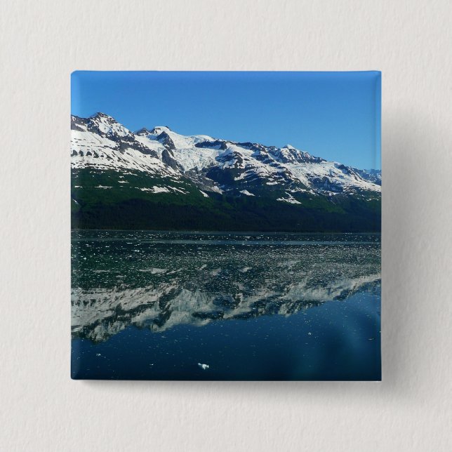 Alaskan Coastline Beautiful Nature Photography 15 Cm Square Badge (Front)
