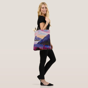 Alaskan Cotton Candy Sunset Tote Bag