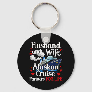 Alaskan Cruise Matching Cruising Husband Wife Key Ring