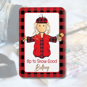 Alaskan Cruise Ship Door Funny Saying Winter Snow  Magnet