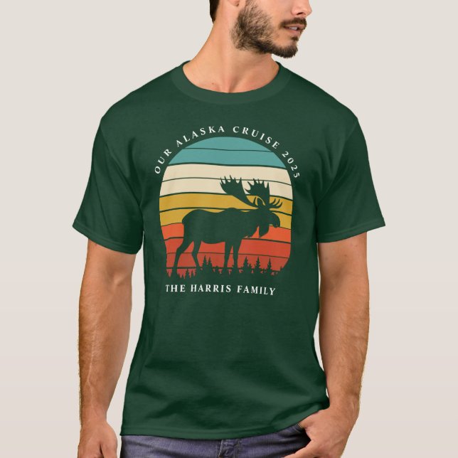 Alaskan Cruise Ship Embarkation Custom T-Shirt (Front)