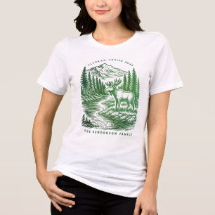 Alaskan Cruise Ship Embarkation Custom T-Shirt Tri-Blend Shirt