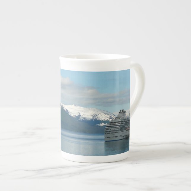 Alaskan Cruise Vacation Travel Photography Bone China Mug (Front Right)