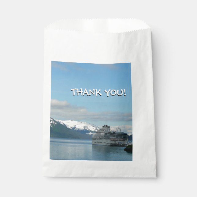 Alaskan Cruise Vacation Travel Photography Favour Bag (Front)