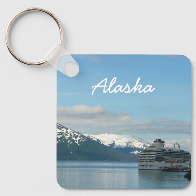 Alaskan Cruise Vacation Travel Photography Key Ring (Front)