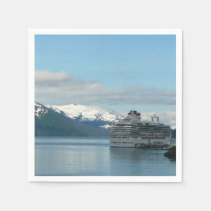Alaskan Cruise Vacation Travel Photography Napkin