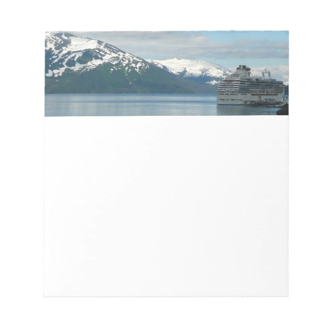 Alaskan Cruise Vacation Travel Photography Notepad (Front)