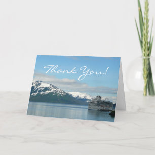Alaskan Cruise Vacation Travel Photography Thank You Card