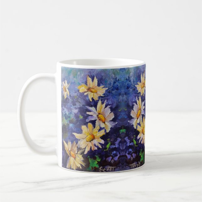 Alaskan Daisies Coffee Mug (Left)