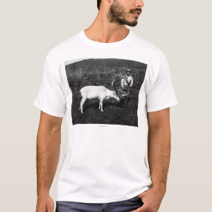 Alaskan Eskimo and Captured Reindeer T-Shirt