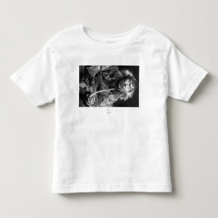 Alaskan Eskimo Smoking Pipe Photograph Toddler T-Shirt