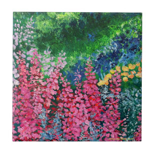 Alaskan Fireweed Ceramic Tile