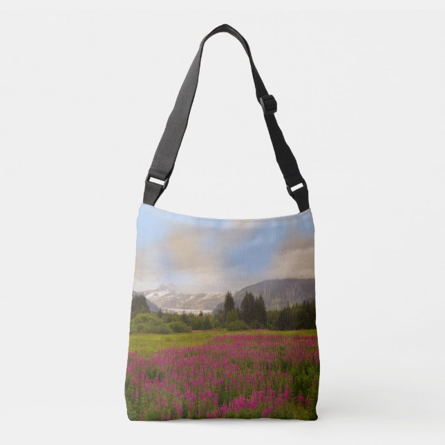 Alaskan Fireweed Crossbody Bag (Front)