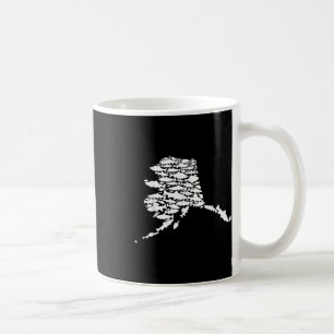 Alaskan Fish Alaska State Made Of Wild Salmon Hali Coffee Mug