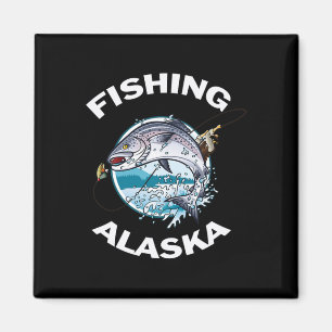 Alaskan Fish Alaska's Wild Salmon Souvenir Fishing Magnet