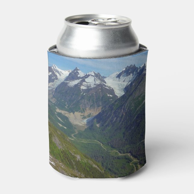 Alaskan Glacier-Carved Valley Can Cooler (Can Front)