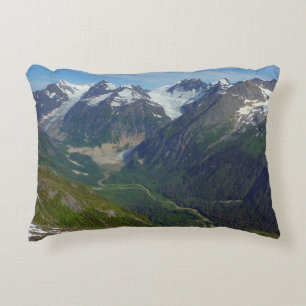 Alaskan Glacier-Carved Valley Decorative Cushion