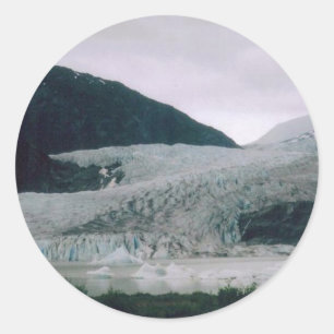 Alaskan Glacier Classic Round Sticker