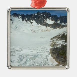 Alaskan Glacier Scenic Travel Landscape Metal Ornament