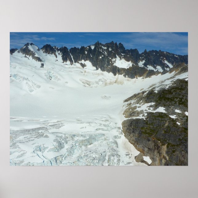 Alaskan Glacier Scenic Travel Landscape Poster (Front)