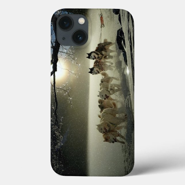 Alaskan Husky Dog Sled Race Case-Mate iPhone Case (Back)