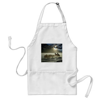 Alaskan Husky Dog Sled Race Standard Apron