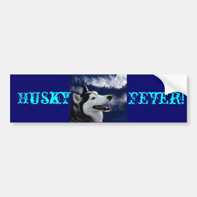 Alaskan Huskys Bumper Sticker (Front)
