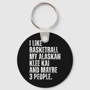 Alaskan Klee Kai Dog Owner Sketll Lover Funny Key Ring