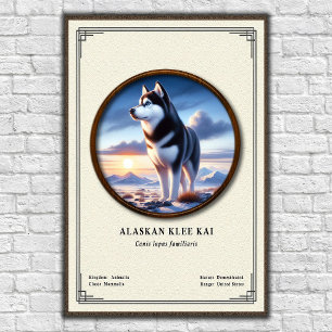 Alaskan Klee Kai Zoology Series Poster