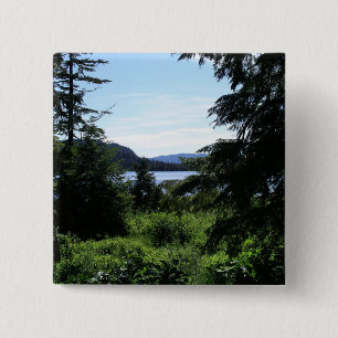 Alaskan Landscape Beautiful Alaska Photography 15 Cm Square Badge