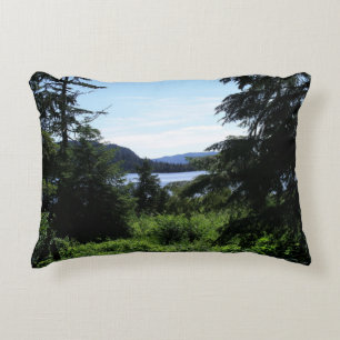 Alaskan Landscape Beautiful Alaska Photography Decorative Cushion