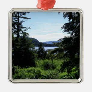 Alaskan Landscape Beautiful Alaska Photography Metal Tree Decoration