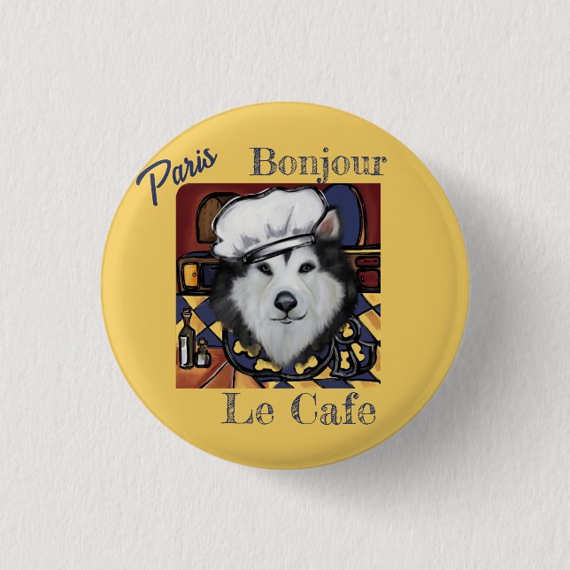 Alaskan Malamute       3 Cm Round Badge (Front)