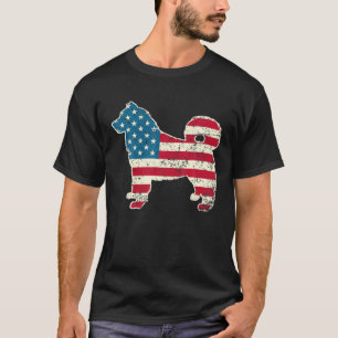 Alaskan Malamute 4Th Of July Dog Lover Men USA Ame T-Shirt