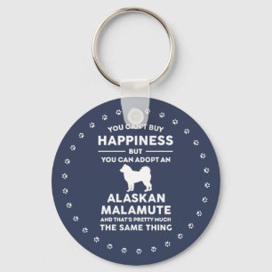 Alaskan Malamute Adoption Happiness Key Ring