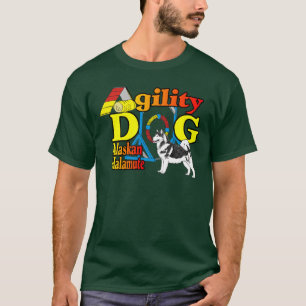 Alaskan Malamute Agility Gifts T-Shirt