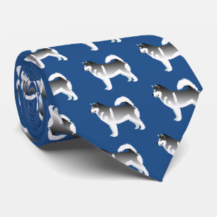 Alaskan Malamute Basic Design Tie